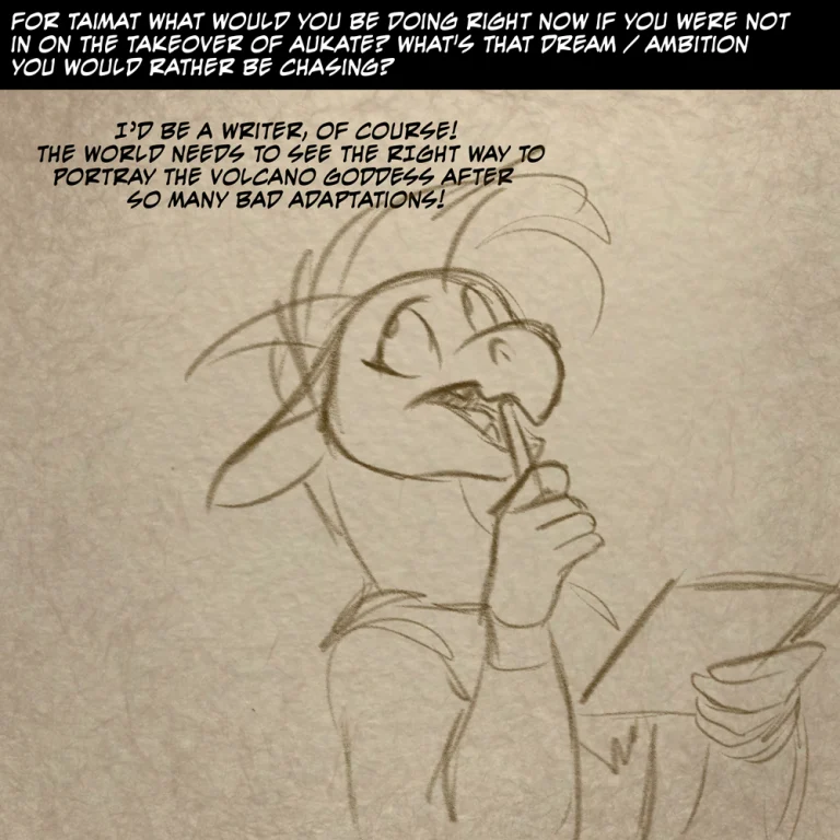 Ask the Cast #17 (2026) — Art by Foxena