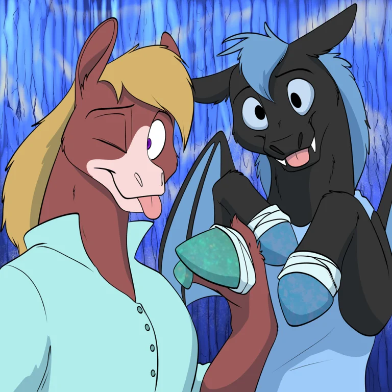 Rain's Instagram: Horse power. — Art by Foxena