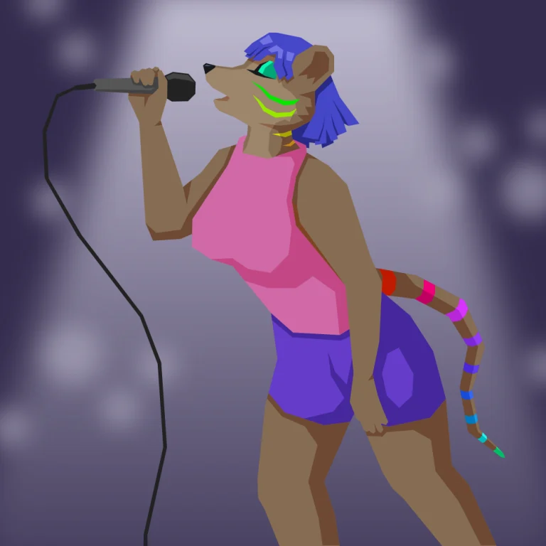 Brambi performing — Art by Halflite